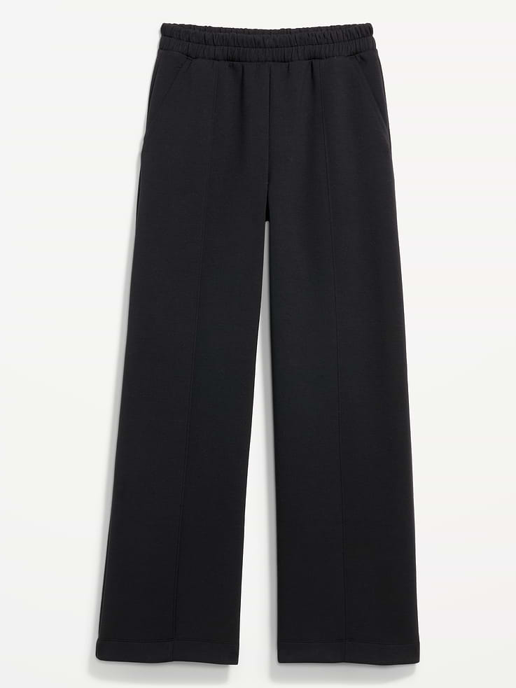 Image number 9 showing, High-Waisted Bounce Fleece Wide-Leg Sweatpants