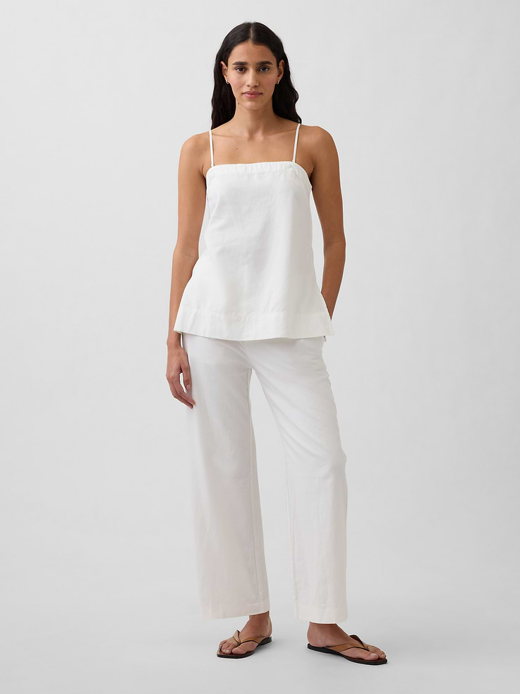 L'image numéro 2 présente Camisole en mélange de lin