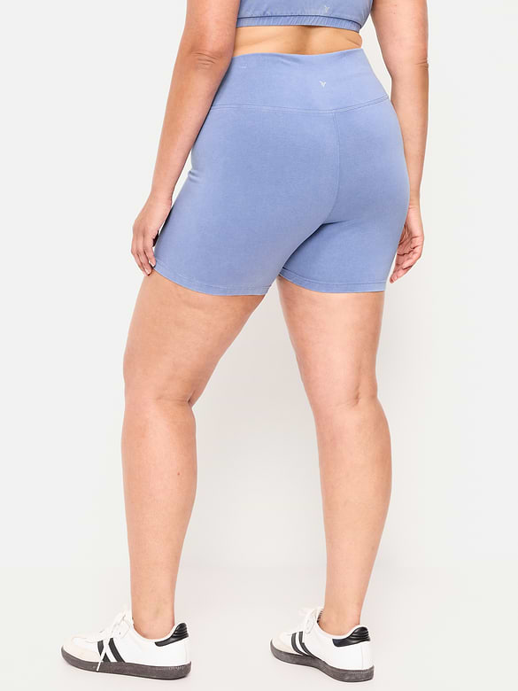 High-Waisted PowerChill Biker Shorts -- 5-inch inseam