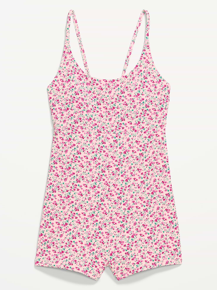 Image number 4 showing, Textured Swim Romper -- 2.5-inch inseam