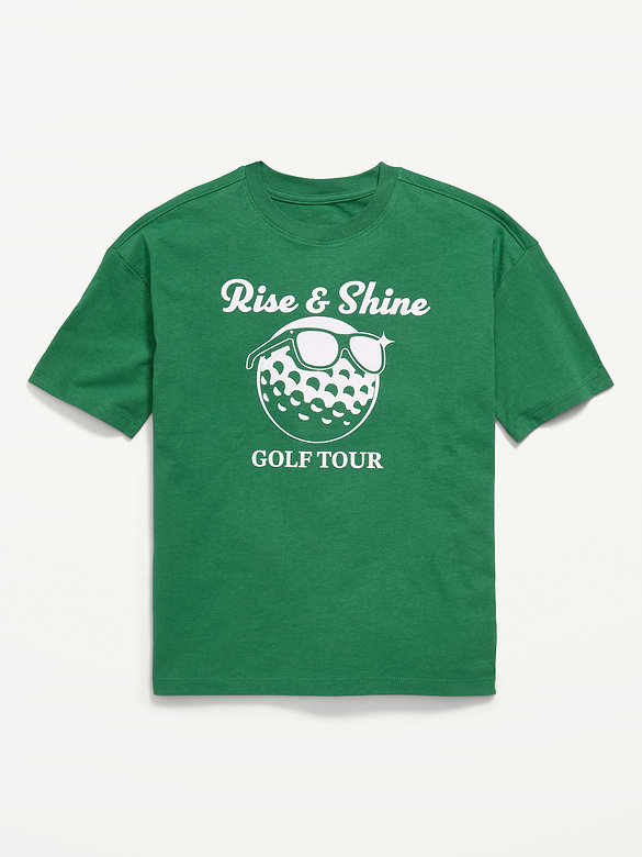 Oversized Short-Sleeve Graphic T-Shirt for Boys