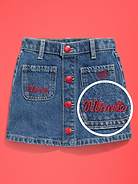 Image number 2 showing, Old Navy x Disney Minnie Mouse Jean Skirt for Toddler Girls