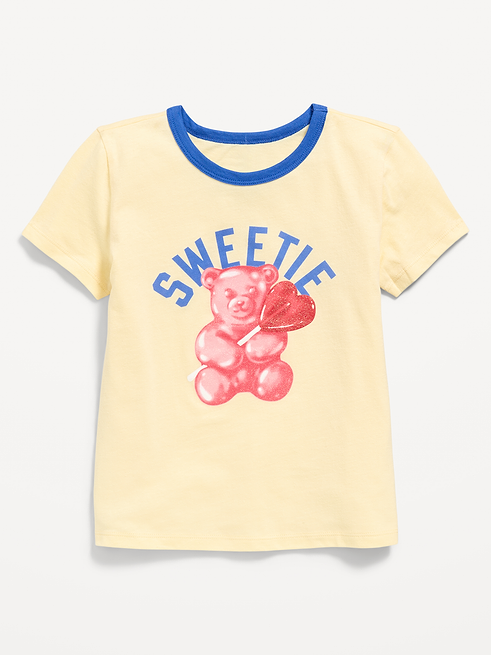 Short Short-Sleeve Graphic T-Shirt for Girls clearance posted today