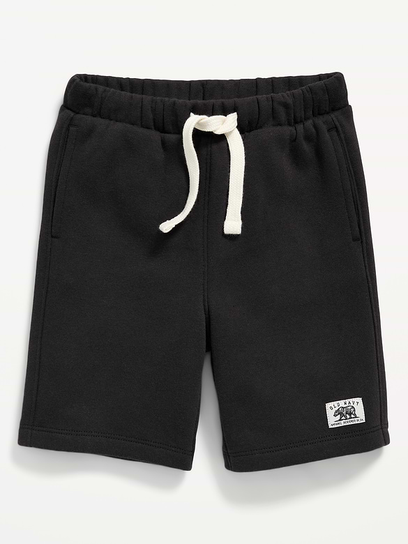 Logo-Graphic Fleece Jogger Shorts for Toddler Boys