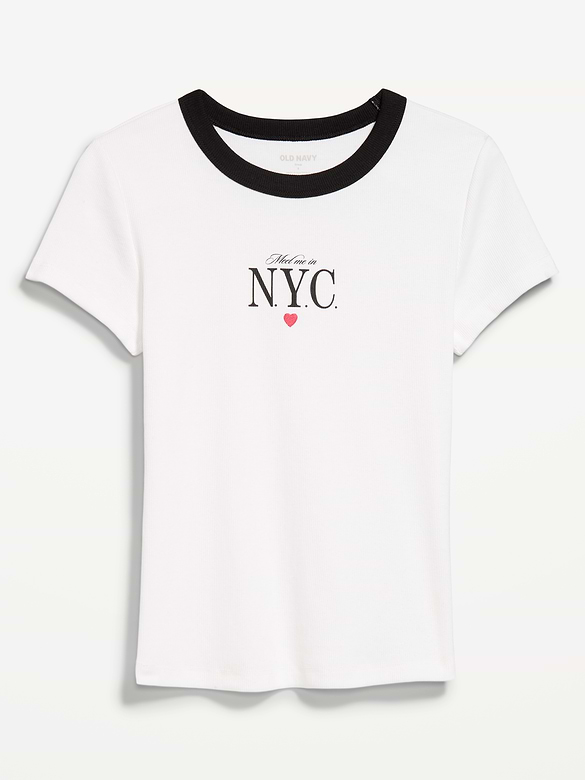 T-shirt court moulant