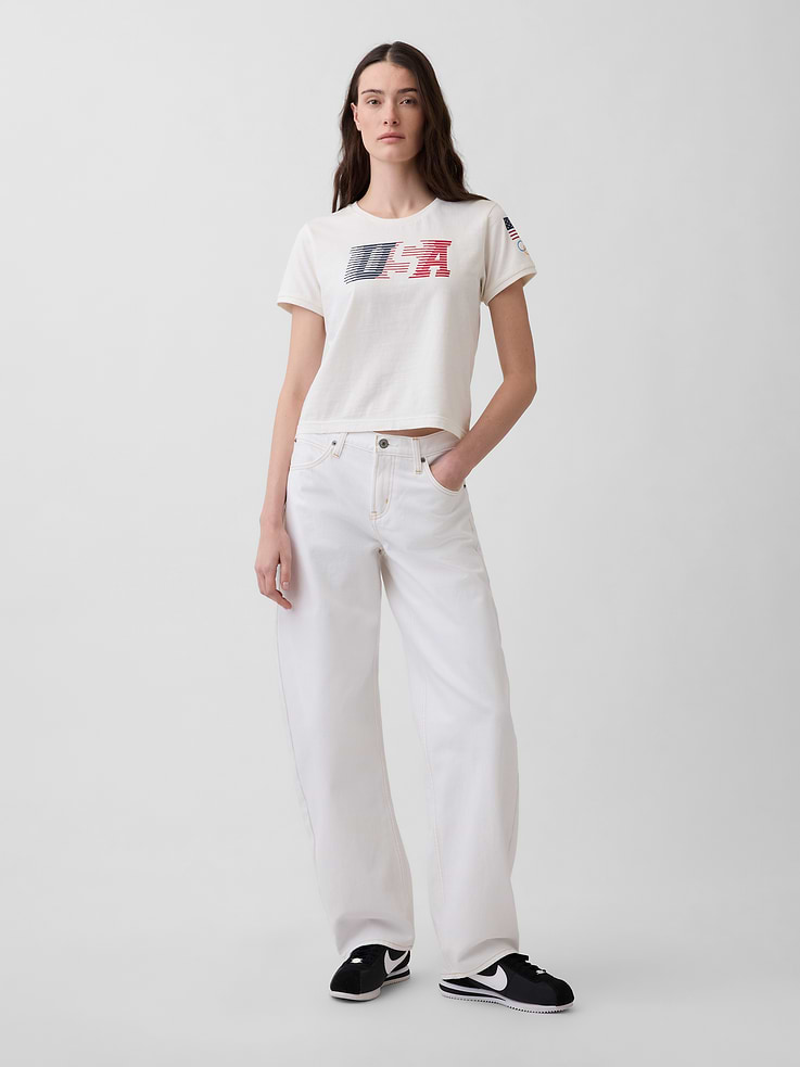 Image number 2 showing, Team USA Crop T-Shirt