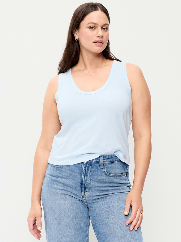 Camisole décontractée à encolure dégagée
