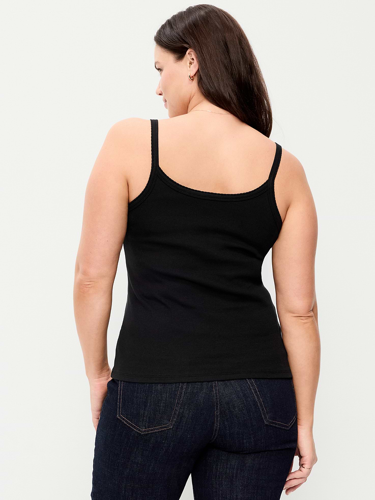L'image numéro 6 présente Camisole en tricot côtelé