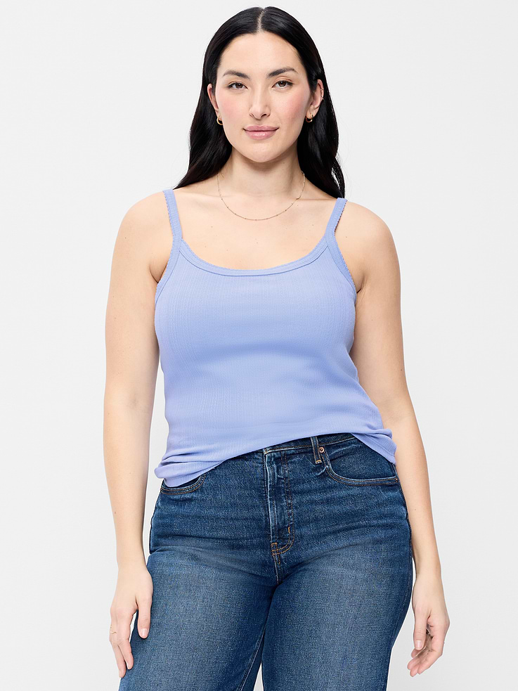 Image number 6 showing, Pointelle Cami Tank Top