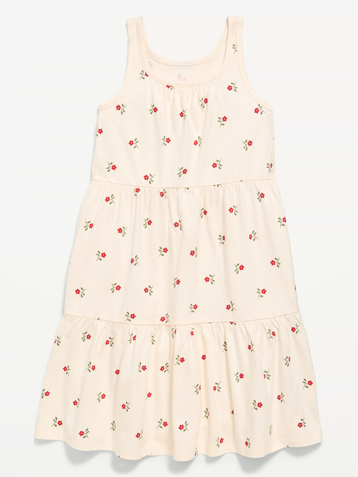 Image number 1 showing, Printed Sleeveless Fit and Flare Dress for Girls