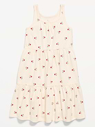 Image number 1 showing, Printed Sleeveless Fit and Flare Dress for Girls