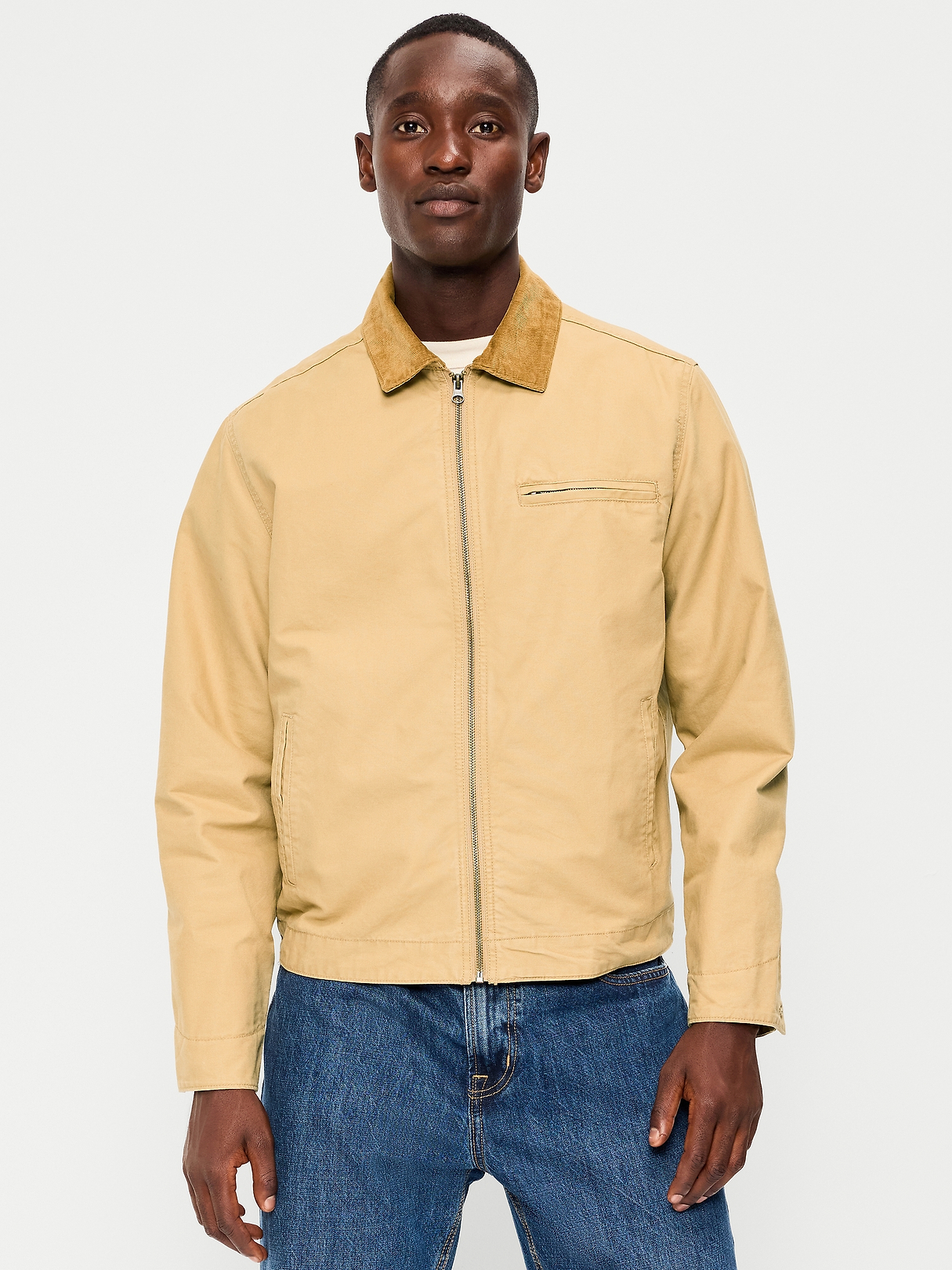 Cropped Canvas Barn Jacket | Old Navy