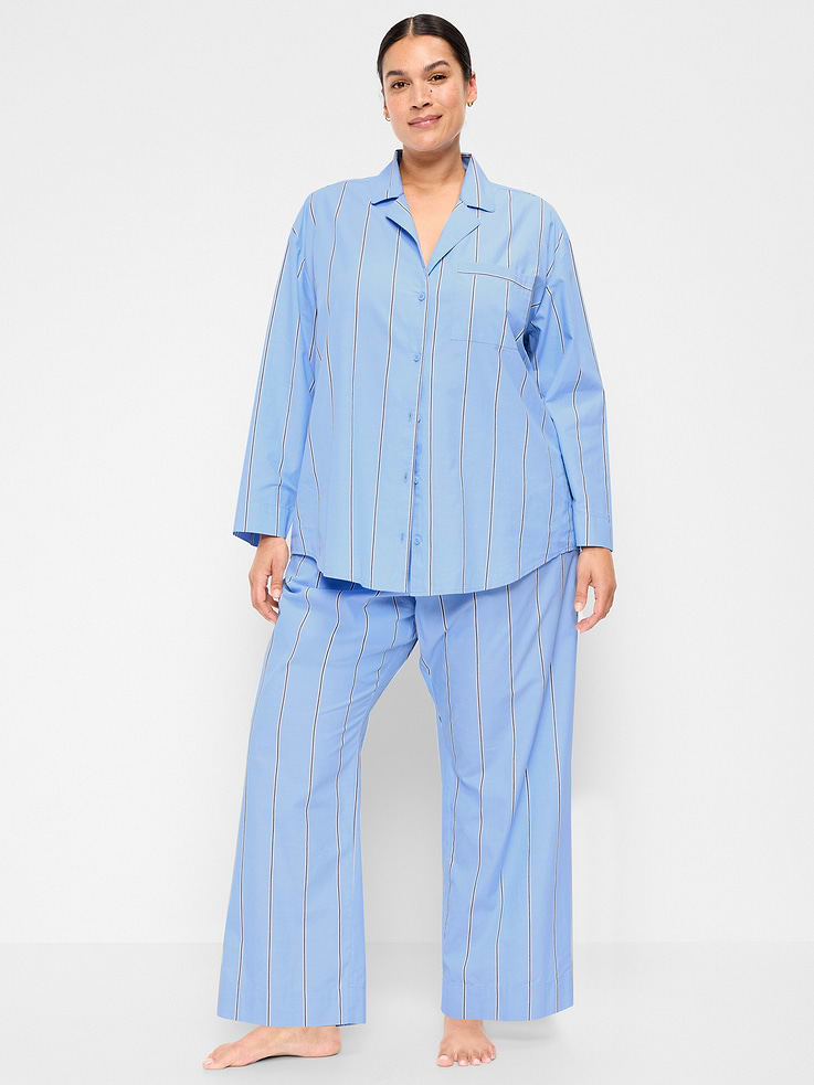 Image number 7 showing, Poplin Pajama Pant Set