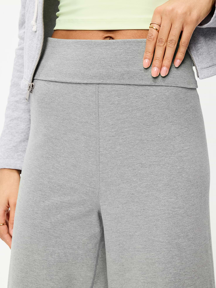 Image number 3 showing, High-Waisted PowerChill Fold-Over Wide-Leg Pants
