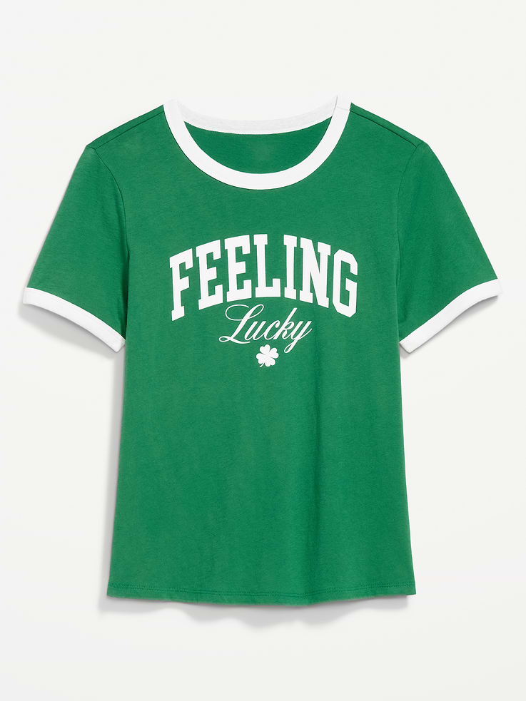 Image number 5 showing, EveryWear Crew-Neck Graphic Ringer T-Shirt