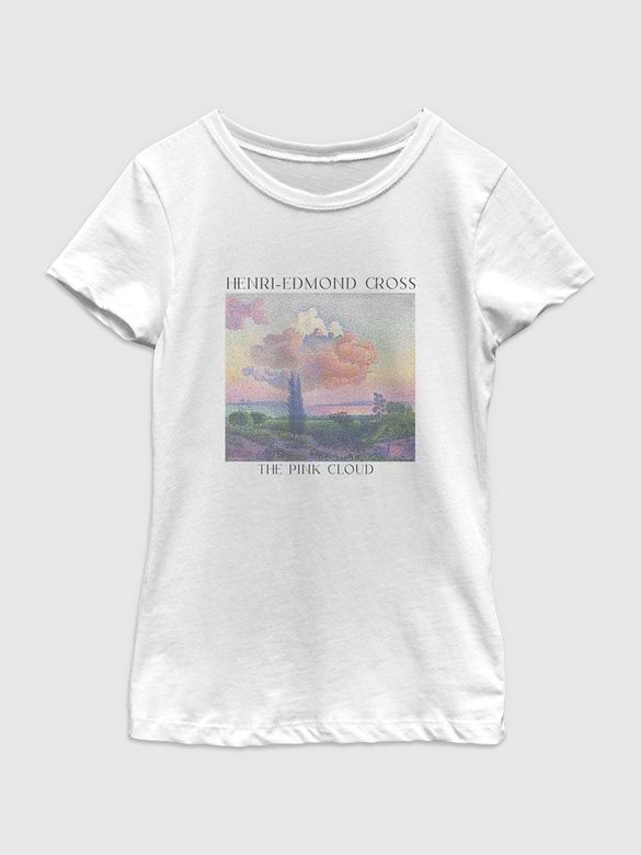 Edmond Cross Clouds Graphic T-Shirt For Girls