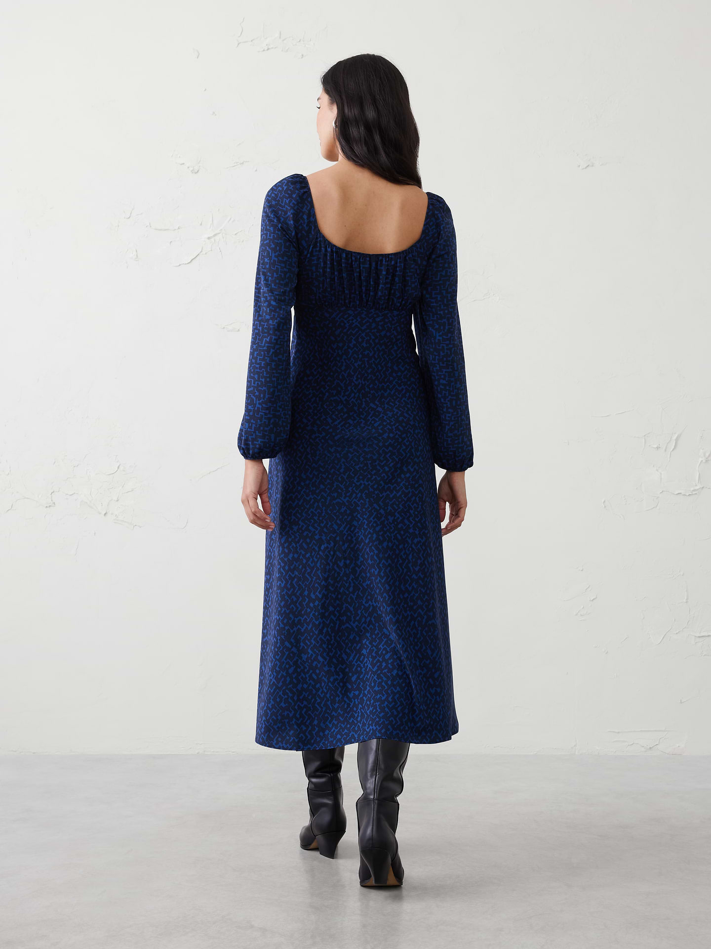 Image number 2 showing, Shirred Bodice Midi Dress