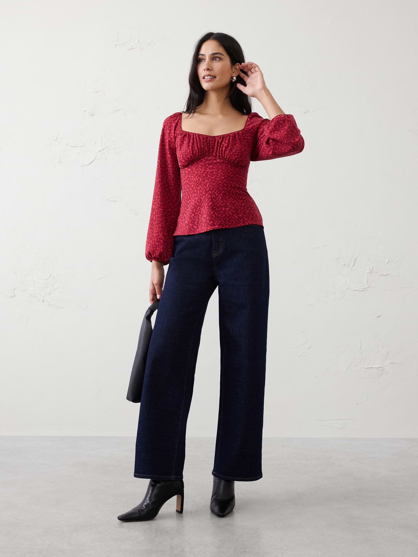 Image number 1 showing, Shirred Bodice Top