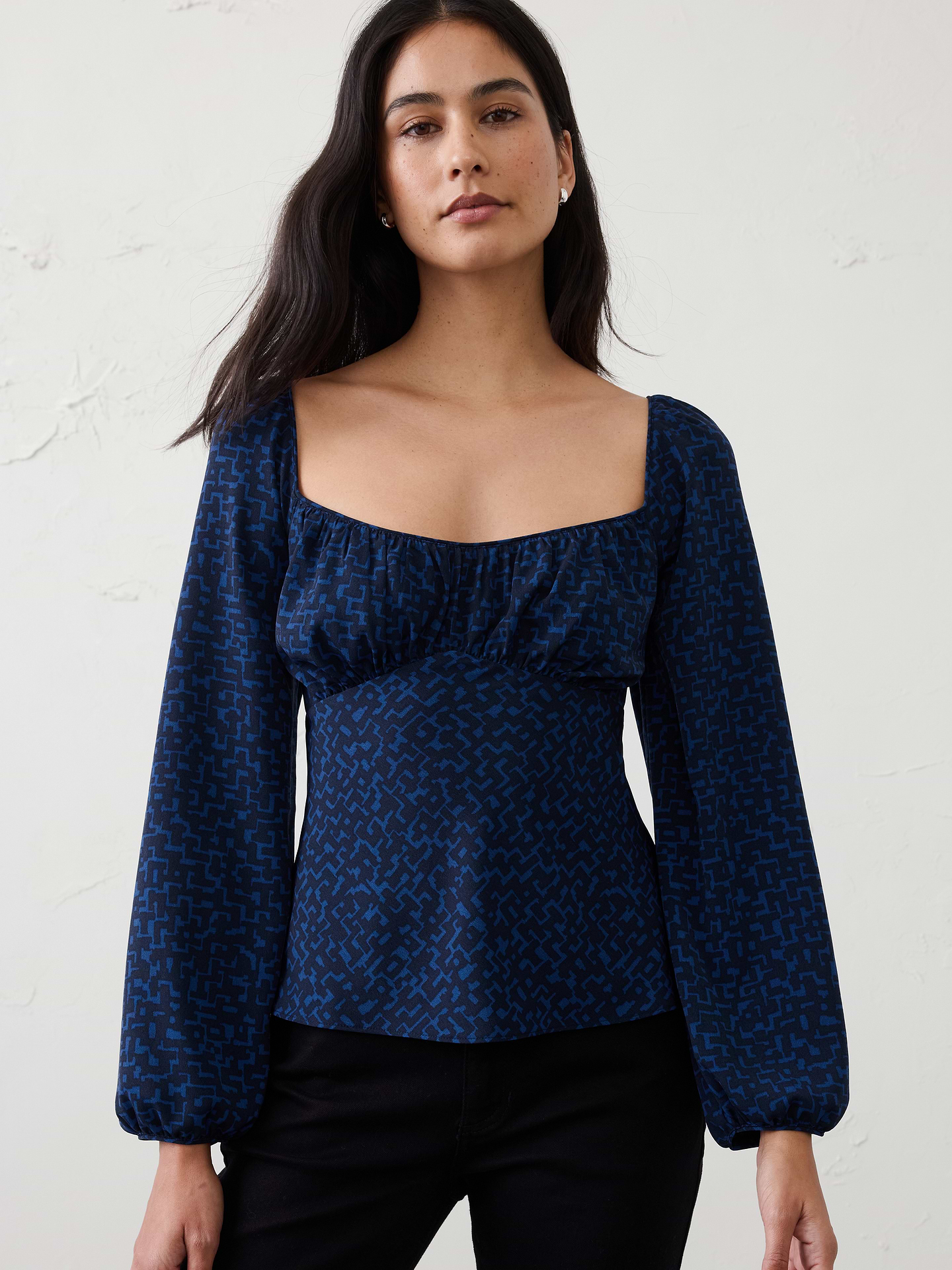 Image number 1 showing, Shirred Bodice Top