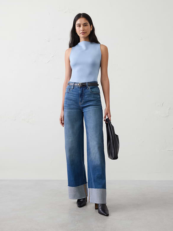 Soft Touch High-Neck Top