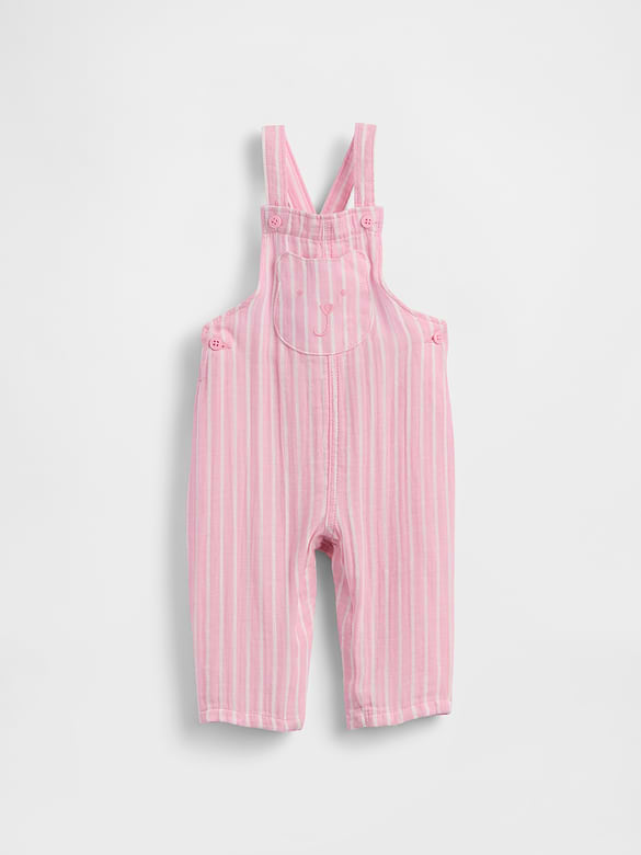 Baby Cotton-Gauze Brannan Bear Overalls