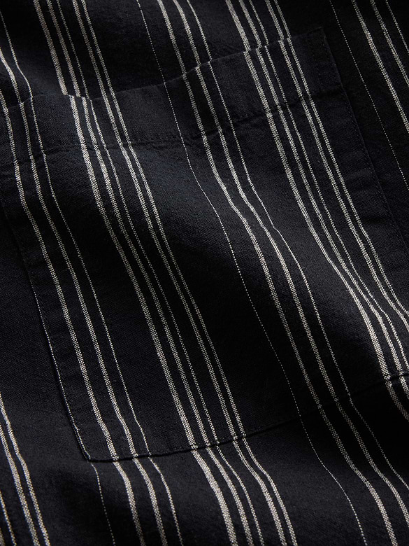 Textured Linen-Cotton Shirt