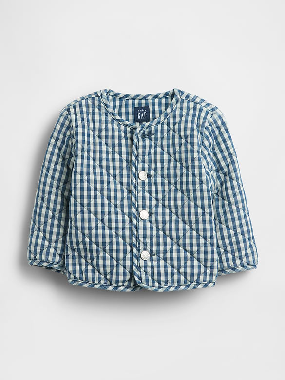 Baby Quilted Gingham Jacket