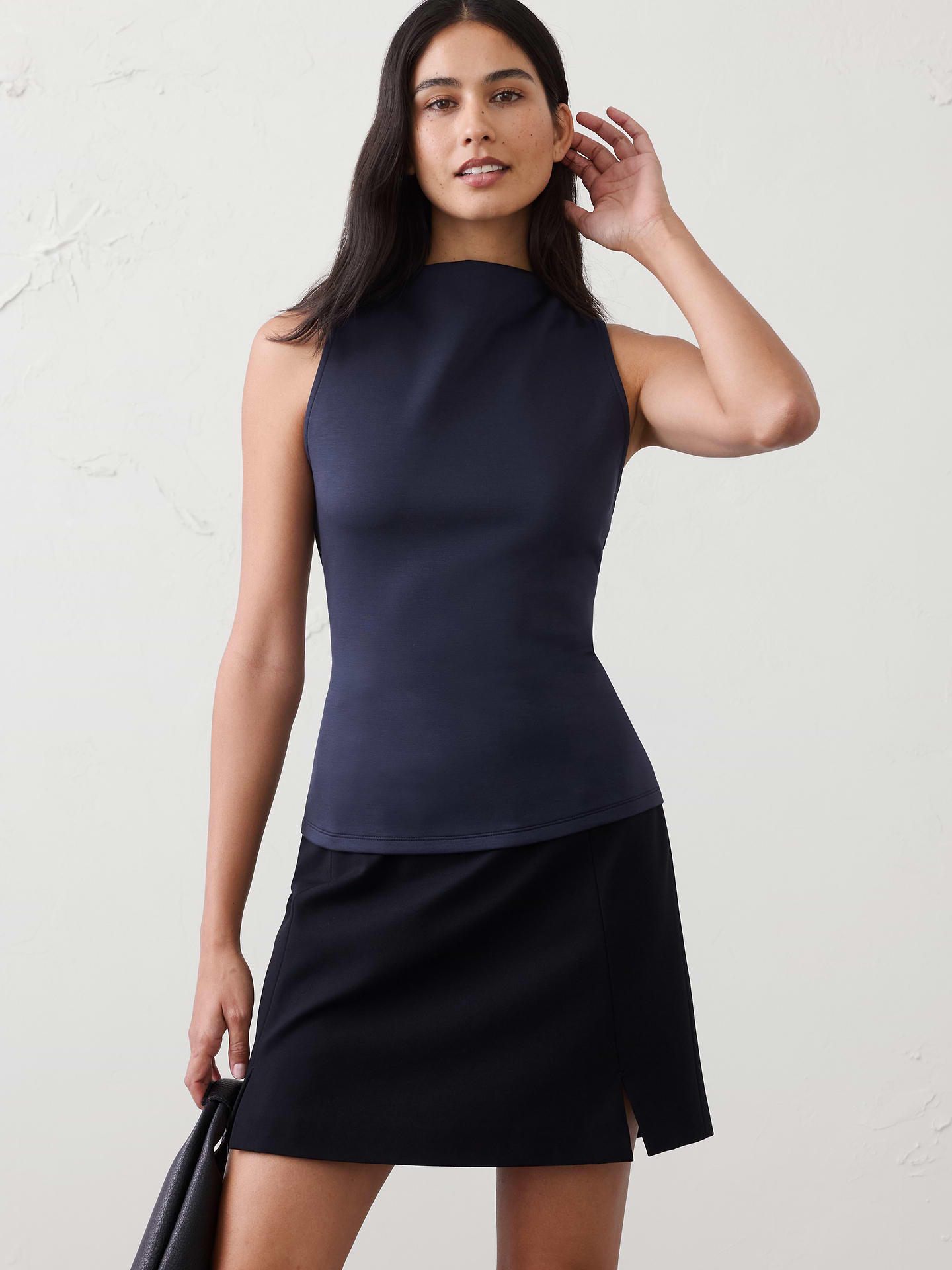 Image number 1 showing, Soft Touch High-Neck Top