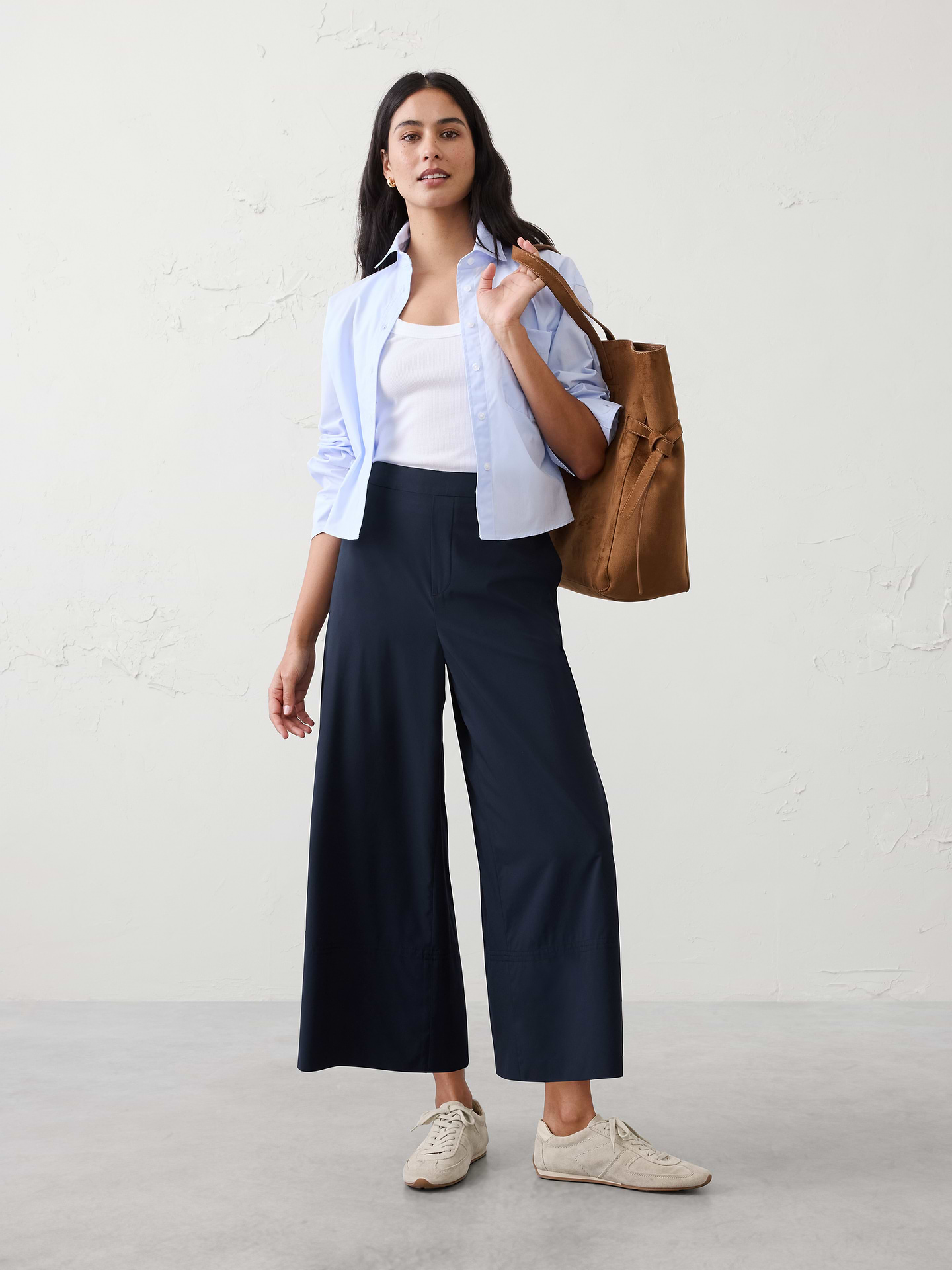 Image number 1 showing, Anyday Wide-Leg High-Rise Airstretch Cropped Pant