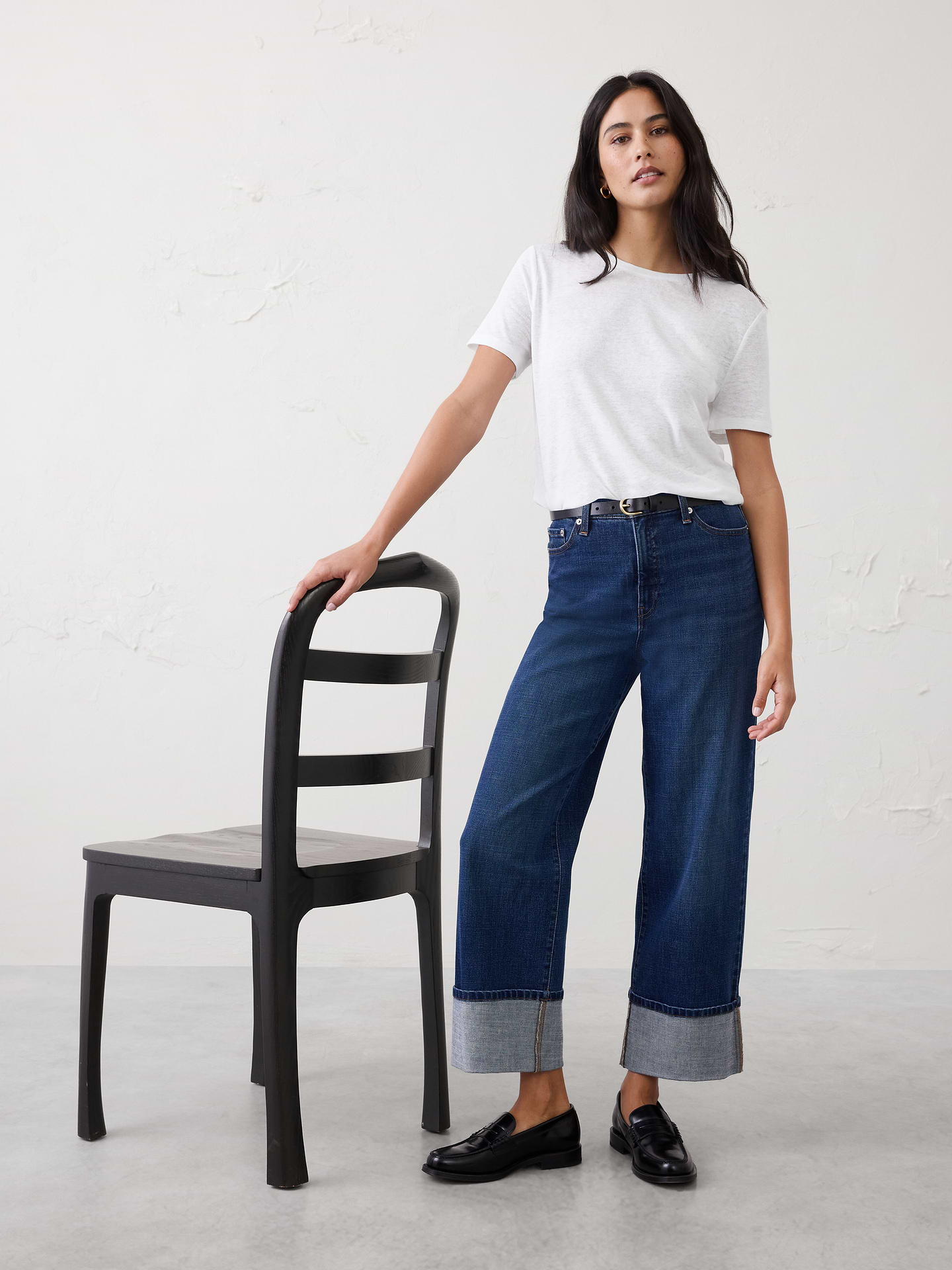 Image number 1 showing, Linen-Blend T-Shirt