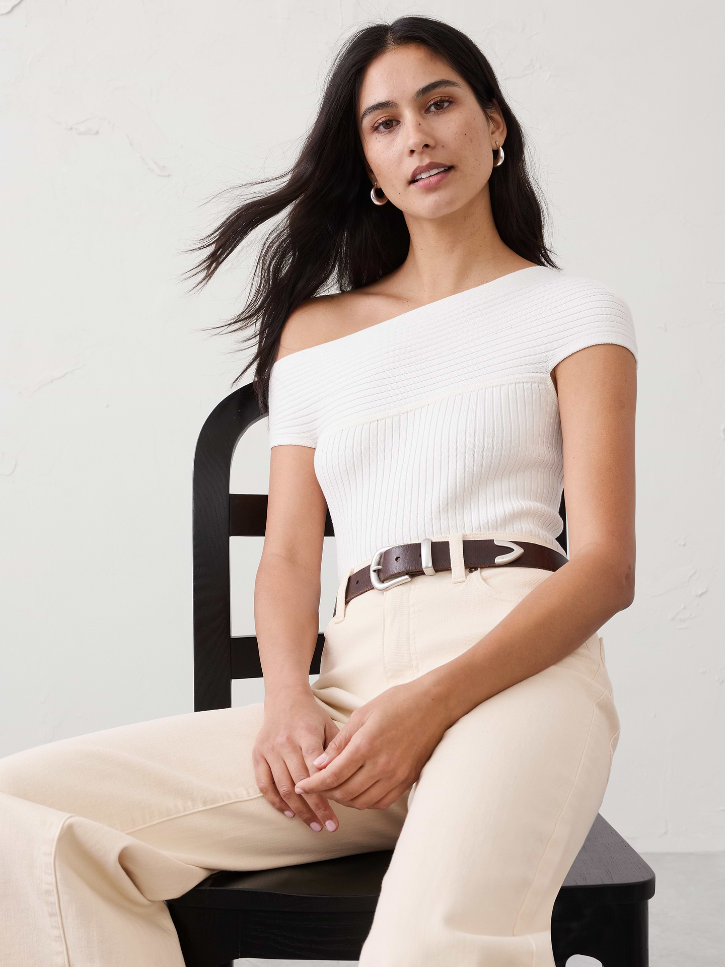 Image number 8 showing, Wide-Leg High-Rise Cropped Jean