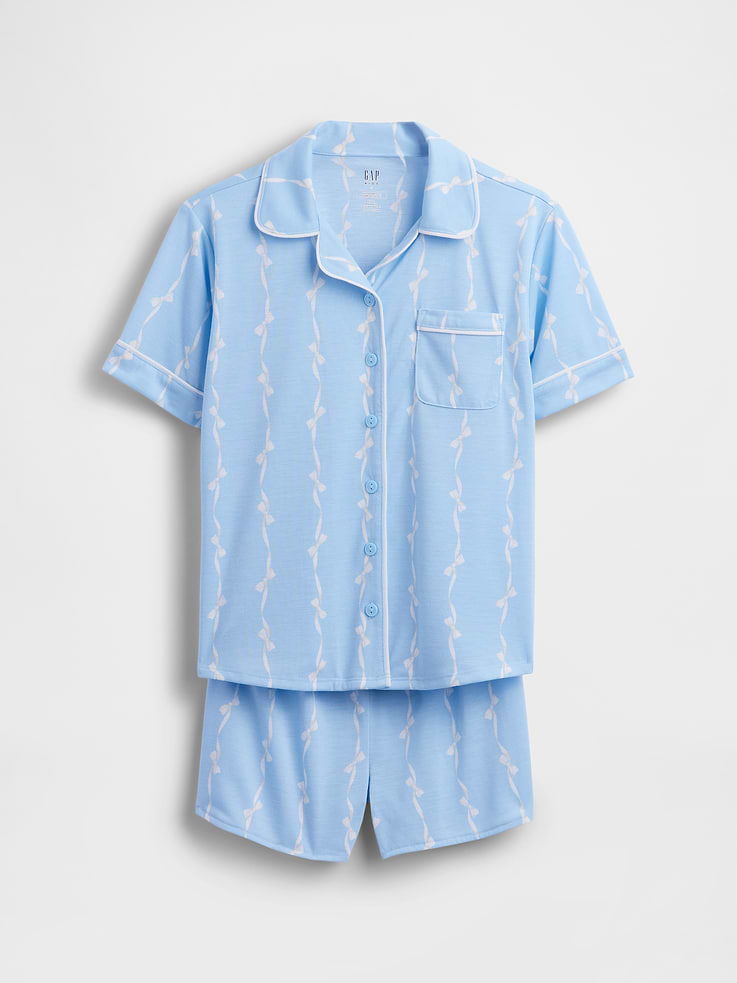 Image 2 of 4, Kids Recycled PJ Short Set
