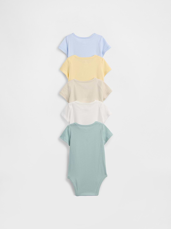 Baby First Favorites Organic Cotton Bodysuit (5-Pack)