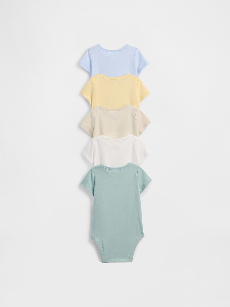 Image number 2 showing, Baby First Favorites Organic Cotton Bodysuit (5-Pack)