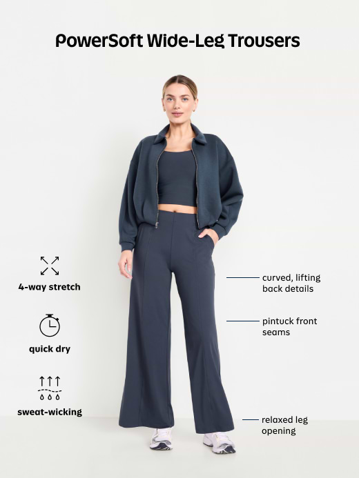 Image 8 of 8, High-Waisted PowerSoft Trouser Pants