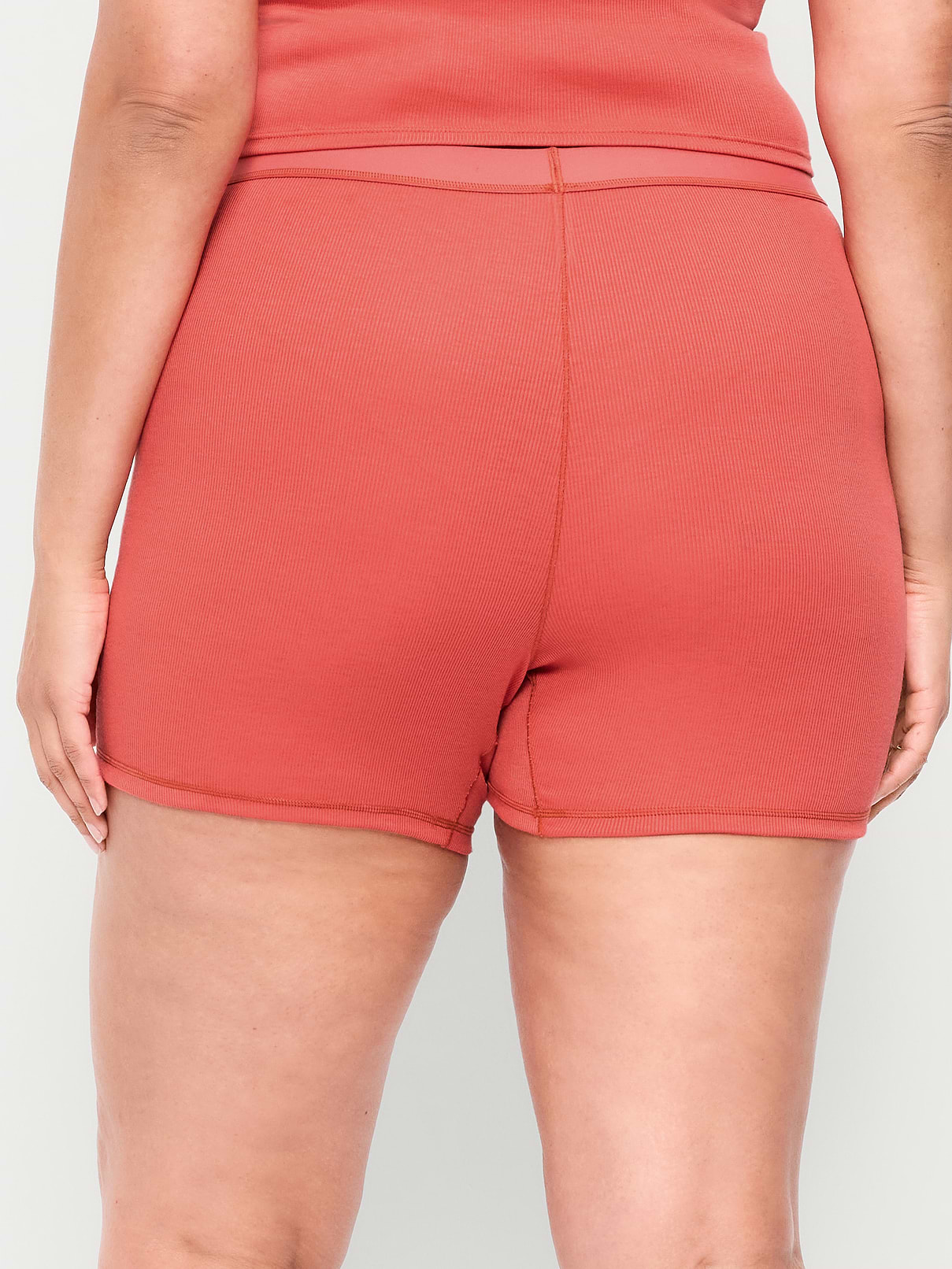 Image number 8 showing, High-Waisted Ribbed Boyshort Briefs -- 3-inch inseam