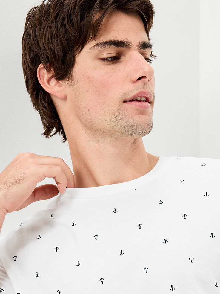 L'image numéro 3 présente T-shirt ras du cou