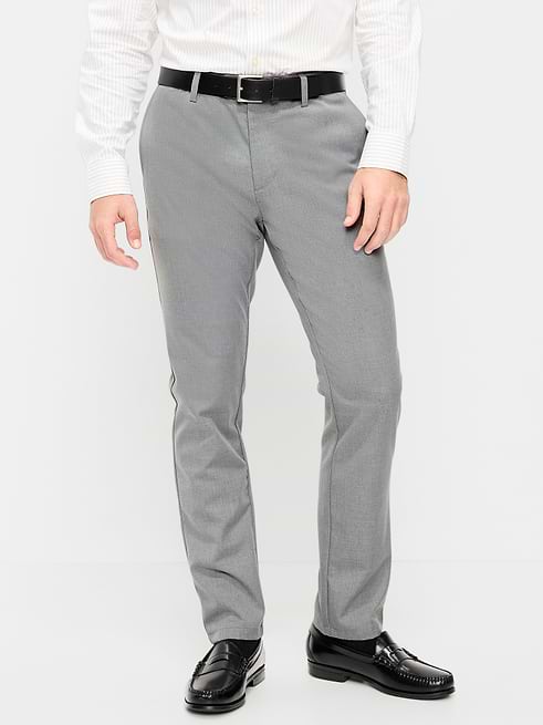 men's skinny fit dress pants MOGU Casual Ankle Pants, Charcoal / 32 Size up one size for a standard fit (these are tight Classic Fit Solid Stretch Suit