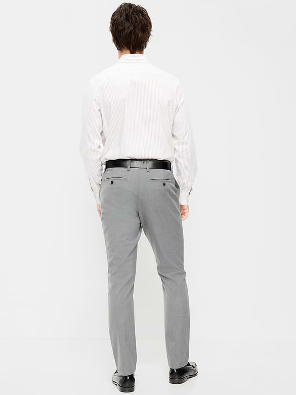Slim-Fit Twill Dress Pants