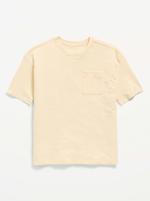 Oversized Short-Sleeve Pocket T-Shirt for Boys