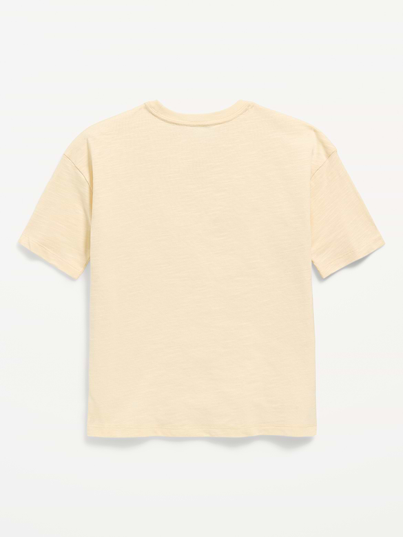 Oversized Short-Sleeve Pocket T-Shirt for Boys