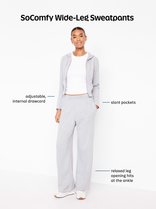 Image number 7 showing, High-Waisted SoComfy Wide-Leg Sweatpants