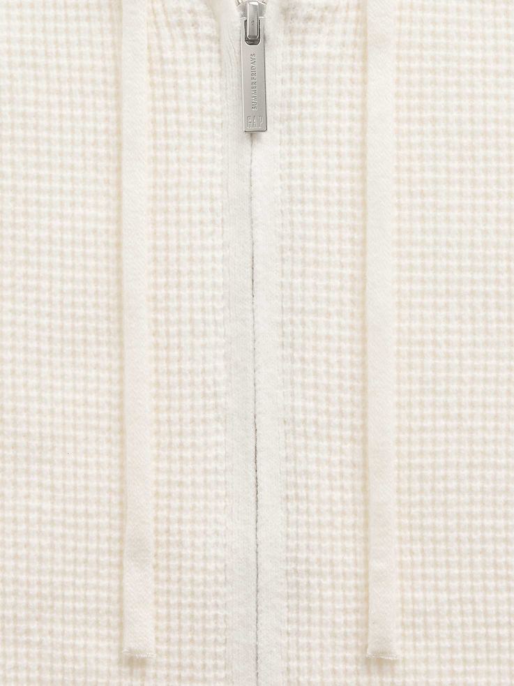 Image 4 of 7, Gap × Summer Fridays CashSoft Waffle Crop Hoodie