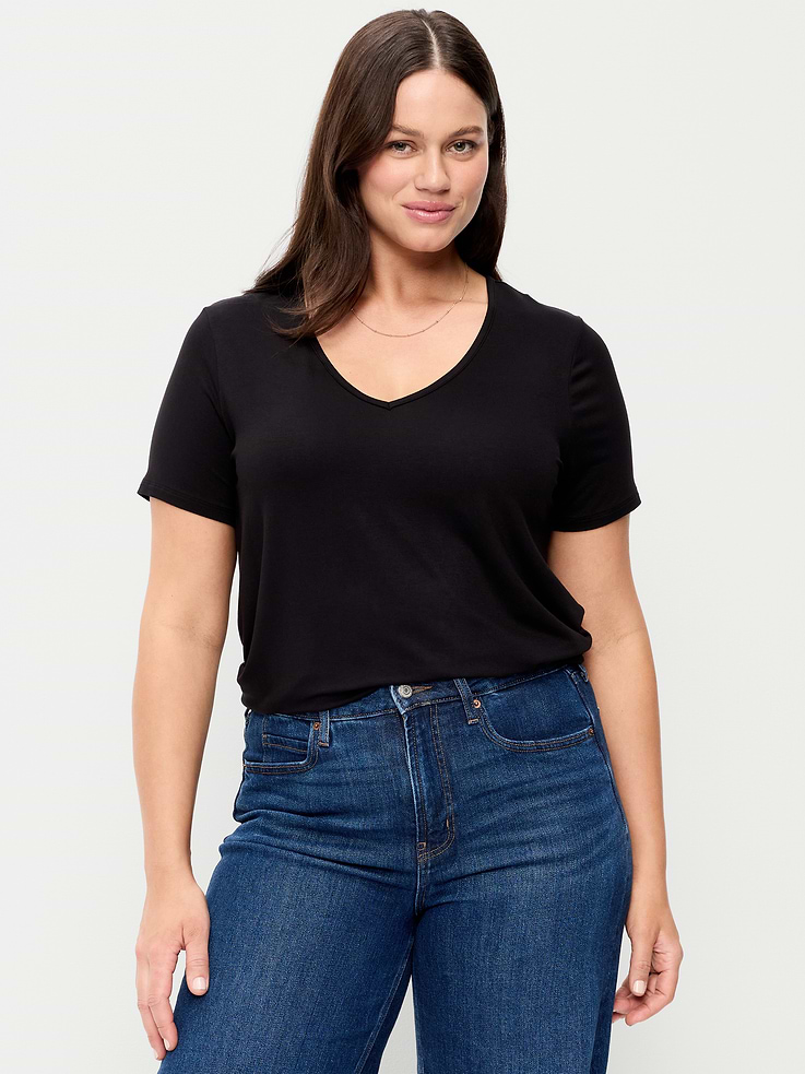 Image number 6 showing, Luxe V-Neck T-Shirt