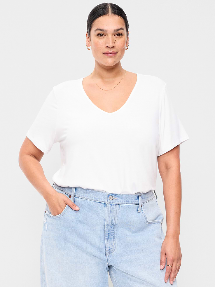 Image number 7 showing, Luxe V-Neck T-Shirt