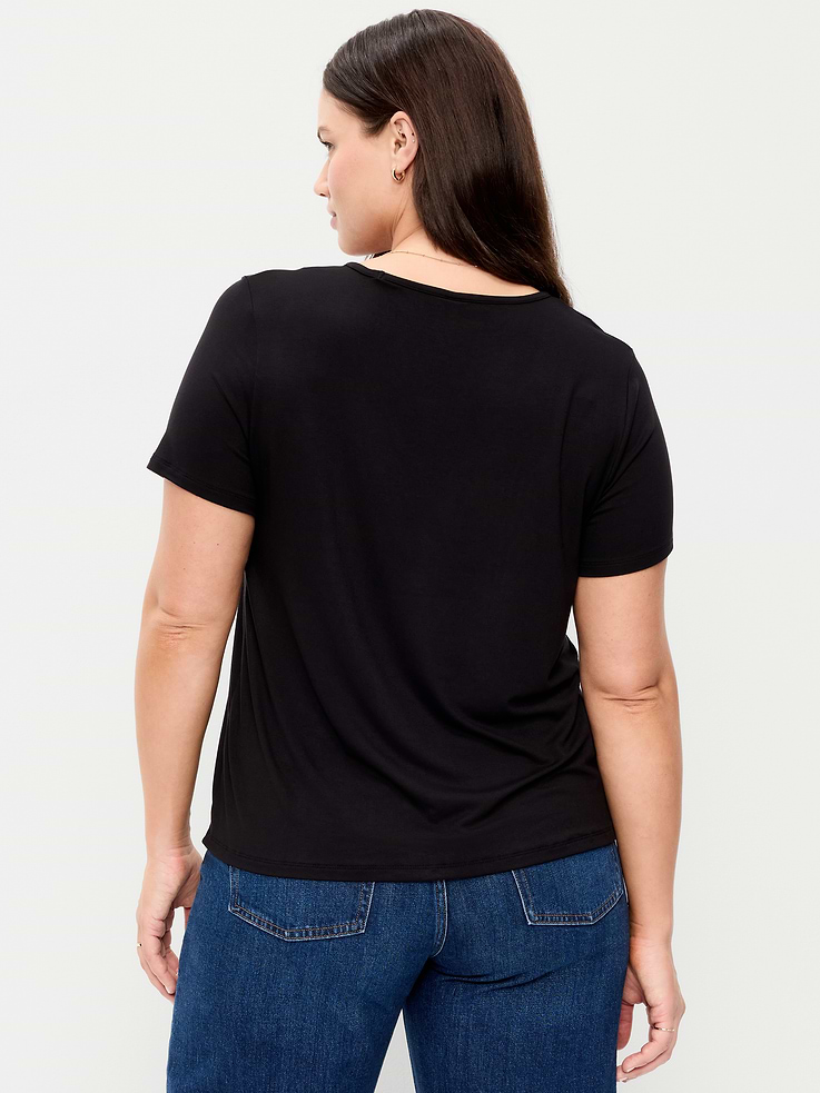 Image number 7 showing, Luxe V-Neck T-Shirt