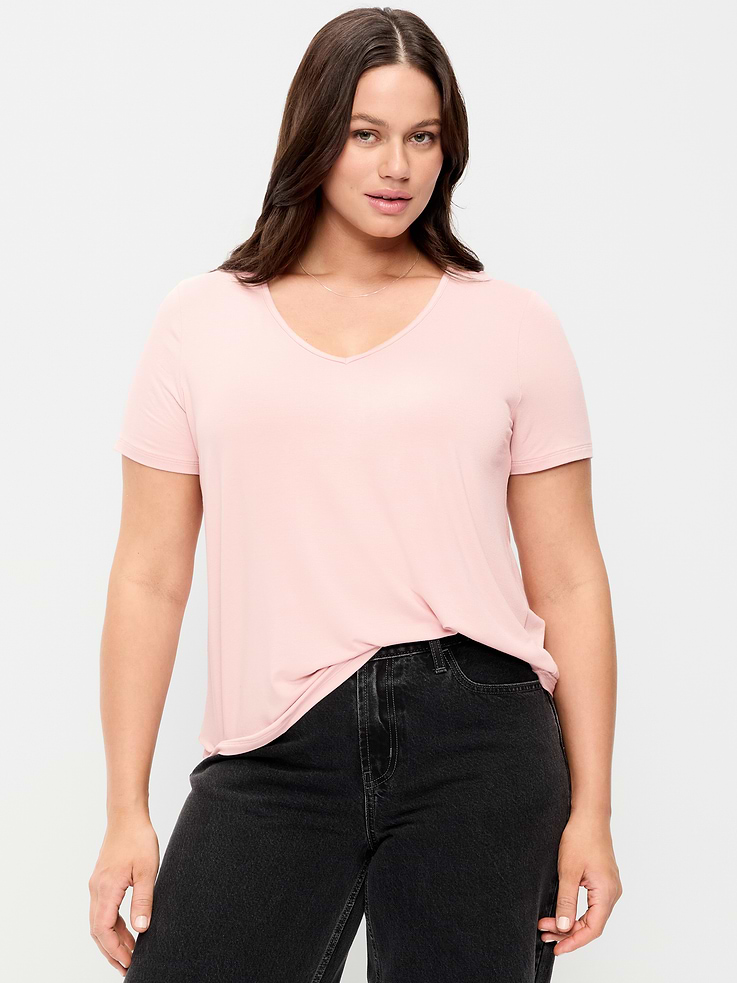 Image number 5 showing, Luxe V-Neck T-Shirt