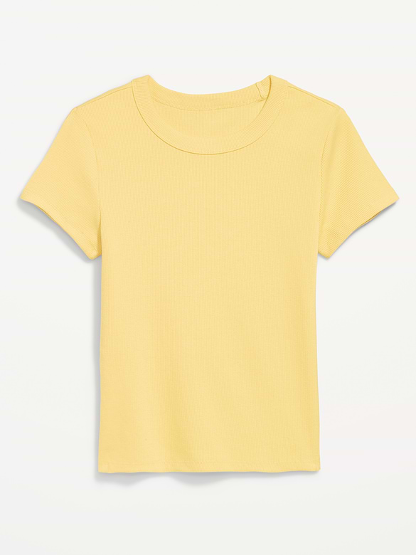 T-shirt court moulant