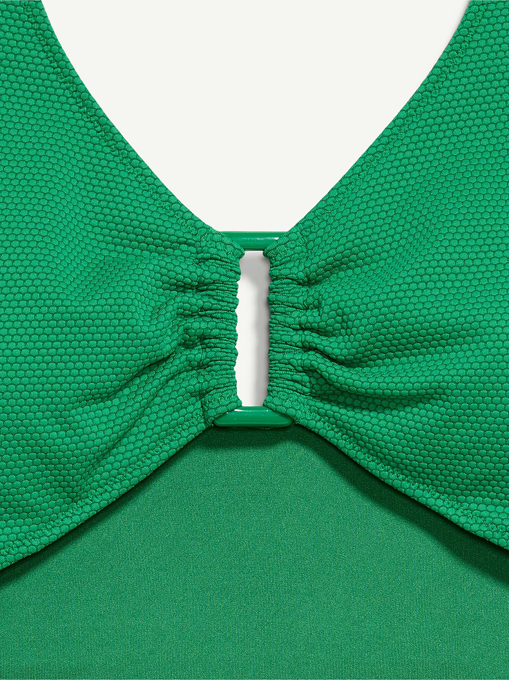 Image number 9 showing, Textured One-Piece Cut-Out Swimsuit
