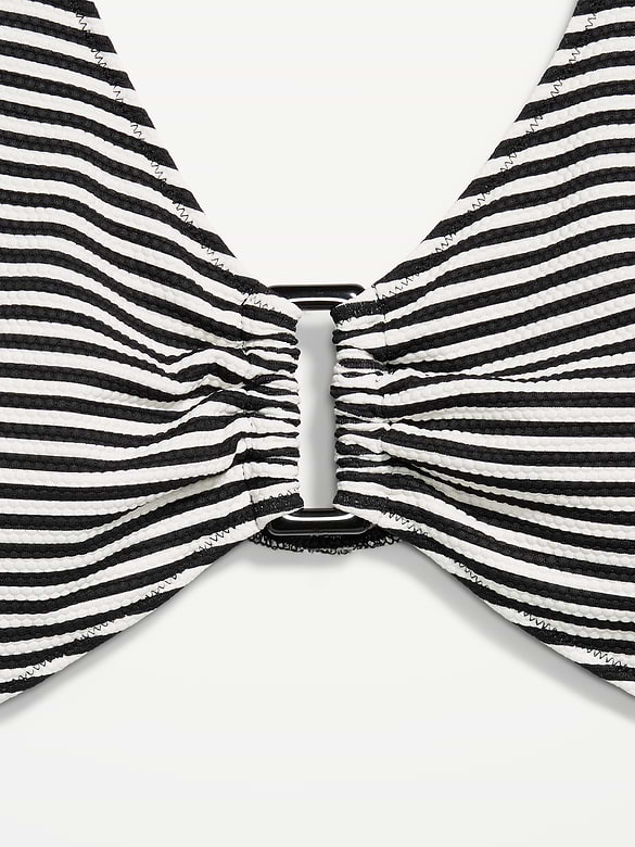 Textured One-Piece Cut-Out Swimsuit